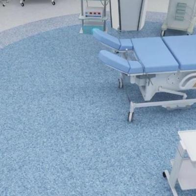 China Cleanroom Homogeneous Vinyl Sheet Flooring 2m Vinyl Floor For Hospital for sale