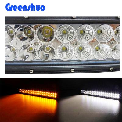 China Wholesale Curved/Straight Color Dual Led Work Offroad Light Amber White Red Blue Strobe 4x4 Car Led Light Bar All for sale