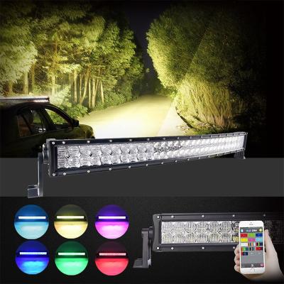 China Wholesale 180W 32inch Led Driving Light 5D RGB Led Light Bar Bluetooth Control All for sale