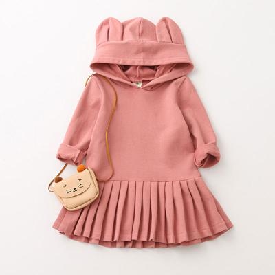 China 2018 Sustainable Spring / Autumn Fashion Rabbit Girls Dress For Long Sleeves Soft Size Sew A Charming Kid Girl Princess Dress for sale