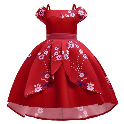 China Amazon Washable Christmas Clothes Christmas Dress Girls Print Snowflake Children's Dress Costume for sale