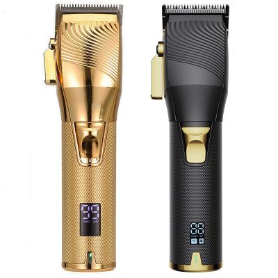 China New Design Hotel Rechargeable Hair Cutting Machine LCD Hair Trimmer Professional Barber Clippers Barber Clippers for sale