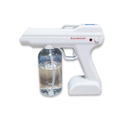 China Sterilization 800ml Family Blue Lightweight Electrostatic Spray Gun Hand Portable Nano Sprayer Gun For Sanitizer for sale