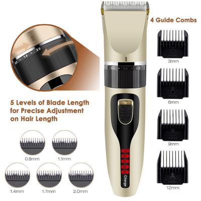 China Viable Design Low Noise Top Selling Pet Grooming Clipper USB Charging Electric LED Power Display Cat Dog Clipper for sale