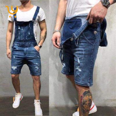 China QUICK DRY men's biker jeans cargo pants slim usa overall jeans stretch long jeans male bib overalls ripped for sale