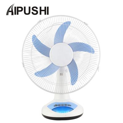 China Solar/DC /Electric Battery /Rechargeable 12 Volt 220V AC DC 12/16/18 Inch Usha Rechargeable Battery Fan Solar Price Tabletop Fans In Bangladesh With Led Light for sale