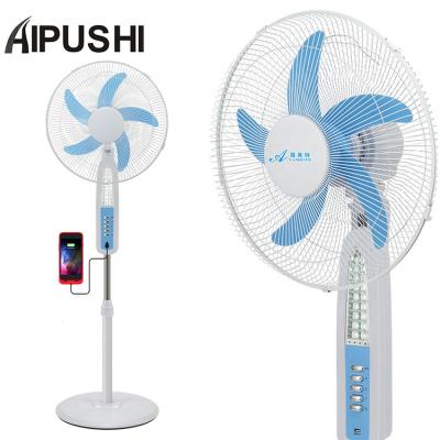 중국 Cheap Solar/DC Rechargeable/Electric /Battery AC/DC 12V 16 Inch 18 Inch Rechargeable Fan Stand Solar Fan With LED Lamp And 5V 2A USB With Battery Clip 판매용