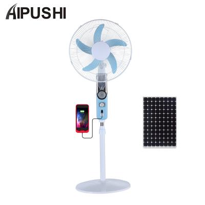 中国 Hot Selling DC /ELECTRIC/BATTERY SOALR/Turkey 18inch 12v DC Fan acdc support solar power led light usb fan 販売のため