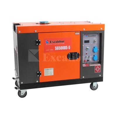 China Excalibur S6500DS-5 diesel generator 5 KW silent diesel generator price in Vietnam S6500DS-5 for sale