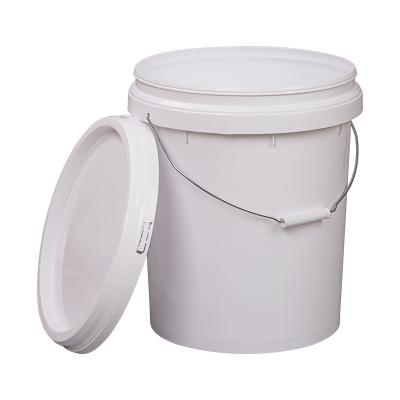 China China wholesale Plastic Bucket 20L washing bucket With Lid pp 5 Gallon bucket can Custom color and logo Z9 for sale