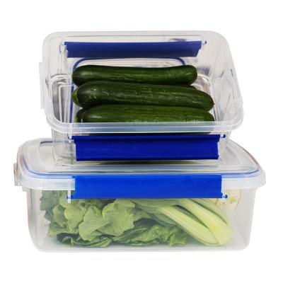 China Freshness Preservation Wholesale Kitchen Plastic Clear Box Containers Transparent Airtight Food Storage Containers Set with Lock for sale