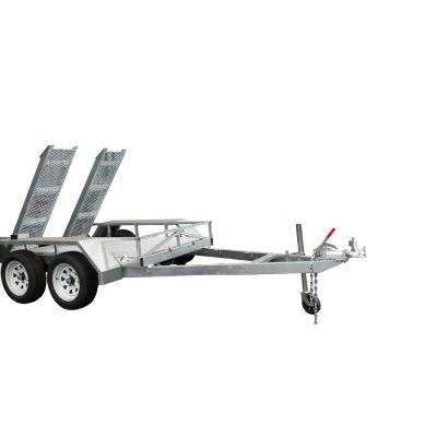 China Mini Transport Equipment and Tools New Double Axle Mini Excavator Trailer for sale