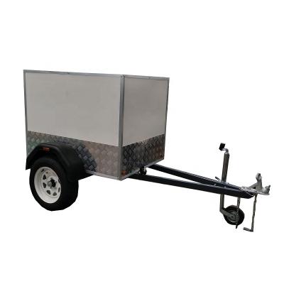 China Equipment Mini Enclosed Car Cargo Trailer of Excavator etc. for sale