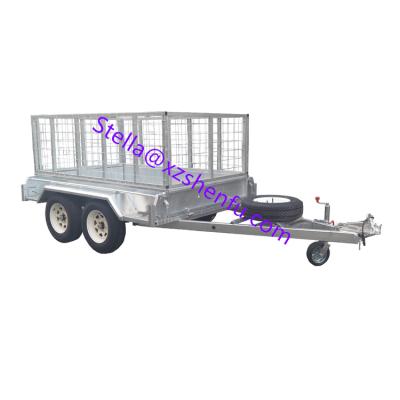 China Farm Use Mini Farm Trailer Cage Box Tandem 2.5T Loading for sale