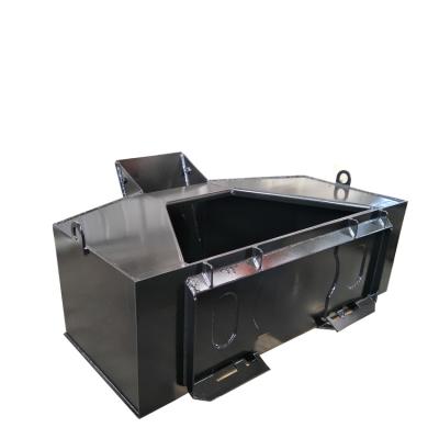 China Machinery Repair Shops Manufacture Skid Steer Loader Attachments Chew Bucket for sale