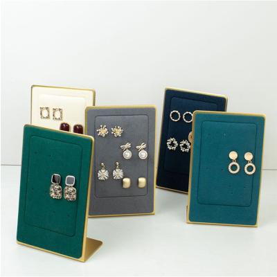 China Jewelry Display New Arrival Ear Stud Display Rack Bracelet Dish Necklace Wooden Organizer Display Stand for sale