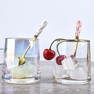 China Traditional Hot Sale Wine Glass Stemless Glass Cup Around Whiskey Glass Lead Free Glass for sale