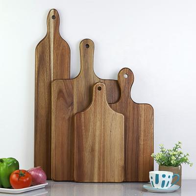 China Disposable Just One Hot Sale Amazon Series Christmas Chopper Acacia Wooden Cutting Board Set With Handle for sale