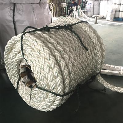 China Fishing 12 Strand Tail Hawser / Mooring Nylon Mooring Rope For Naval Vessels, Ocean Transportation, Sea Oil for sale