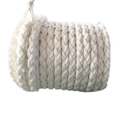 China Good Tensile 8 Rope UV Nylon Rope 64mm Rope Marine ODE OEM Mooring for sale