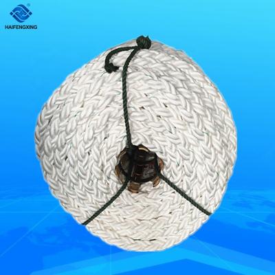 China Mooring Rope Diameter 100mm 8 Strand PP Polypropylene Marine Mooring Rope for sale