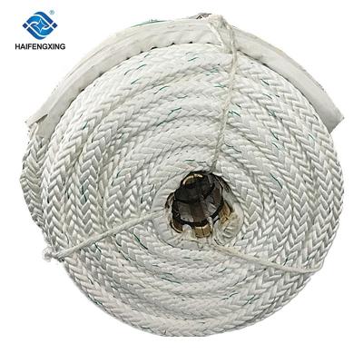 China Mooring Rope 36mm 12 Strand Polypropylene and Polyester Blended Mooring Rope for sale