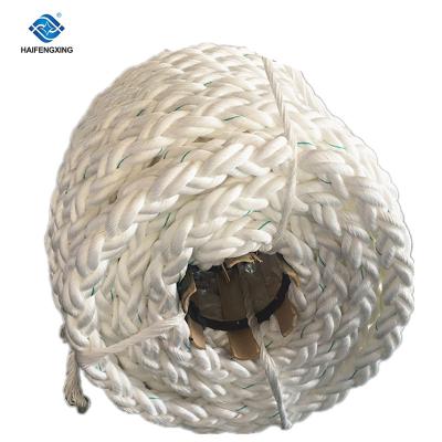 China Mooring Rope 8 Strand 72MM Polypropylene Polyester Multifilament Blended Mooring Rope For Houseboat for sale