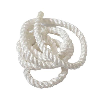 China Fishing Diameter 10mm Inch 1-1/4 3 Strand PP Multifilament Twisted Rope for sale