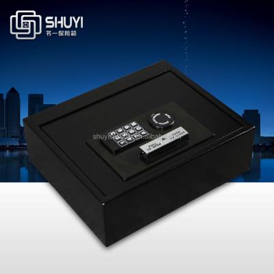 China High Quality Hot Top-Open Hand Gun Steel Plate Safe Security Box with Reminder Lights for sale