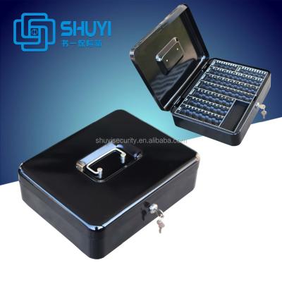 China Small Security Safe Box , Metal Key Lock Cash Box H300*W240*D90 Mm for sale