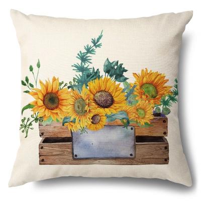 China Anti-Static good quality velvet linen microfiber printed cover customized cushion pillow for sale