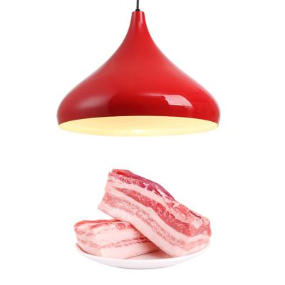 China Decorative lamp colorful vegetable and fruit supermarket pork 30w store fill cool light indoor seafood chandelier light for sale