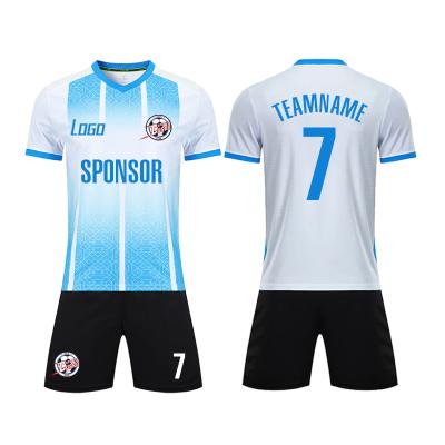 China Sets Wholesale Custom Blank High Quality Thai Football Uniform Soccer Jersey Set For Clubs for sale