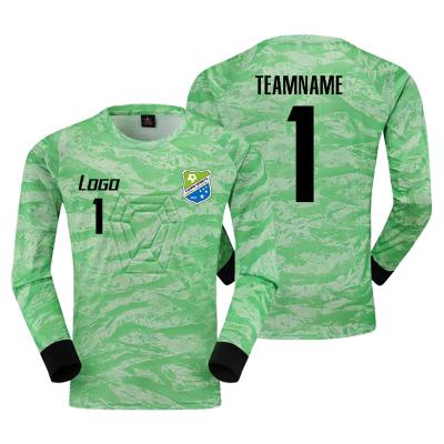 China Shirts & Tops Wholesale Thai High Quality White Long Sleeve Goalie Jersey In Football Wear for sale