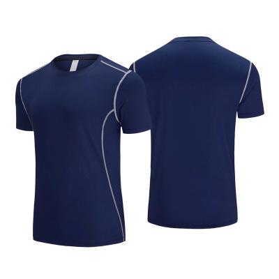 China Factory Wholesale Royal Blue Breathable Gym Outdoor Men's Gym Wear Breathable Running T Shirt Men for sale