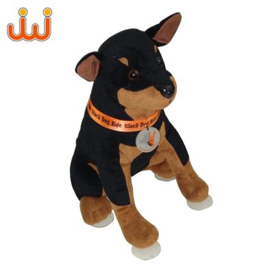 China Custom Year Lucky Plush Dog, Cute Black Plush Changeable Dress Up Dog Toys Toys For Naughty Dog Stuffed Toy for sale