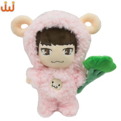 China Customer variable design custom cute china manufacturer doll clothing 2021Junwo cute handmade dolls for sale plush kpop idol clothes plush toy doll for sale