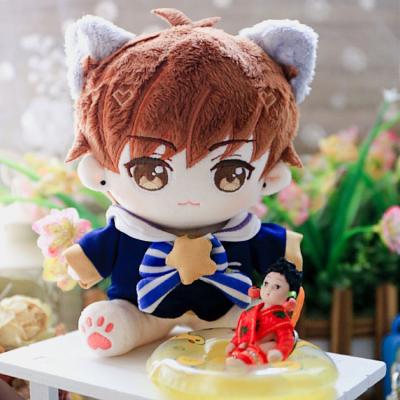 China 2021 JunwoChina Manufacturer Custom Plush Toys Soft Soft Baby Love Dolls Stuffed Toys10cm,20cm Plush Famous Star Sitting Dolls for sale