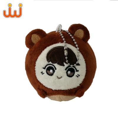 China Multi Promotional Cute Rabbit Fur Style Gifts Pom Pom Pendant Key Chain for sale