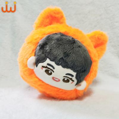 China DIY TOY Hot Selling Custom Doll Head Plush Key Chain Stuffed Soft Toys Pendant Small Idol Dolls Plush Dolls for sale