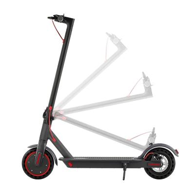 China Unisex Electric Scooter EU 8.5 Inch Tire Motor 350w 2 Wheel Kick Folding Foldable For Adults Electric E Scooter for sale