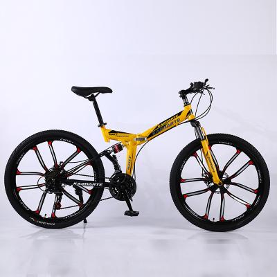 China 2021 mountain bike factory price folding mountain bike mtb bicycle for men/mountain bycycles/29 inch steel folding inclined mountain bike for sale