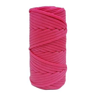 China Low MOQ High Tenacity Hot Sale DIY Hand Hook Handbag Hat Polypropylene Braided Hollow Rope 6mm for sale