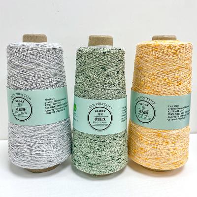 China Wholesale Popular Fancy Yarn Hand Knitting Dyed Knot Dyed Thread 100% Polyester Colorful Knot Yarn With Lurex for sale