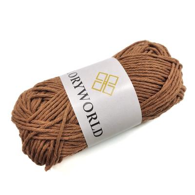 China Super Hot Selling Yarn Europe Hand Knitting Combed Cotton 9 Strands Yarn 50g Soft Ball Hand Knitting 100% Cotton Yarn 2mm for sale