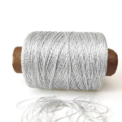 China Hollow Ribbon Wholesale Hand Knitting Yarn 100% Metallic Yarn Europe and America Polyester for sale