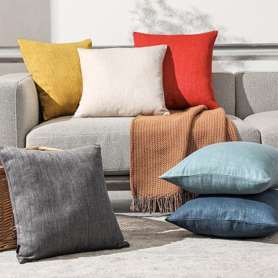 China Geometry Solid Color Viable High Quality Canvas Tile Covers Decorative Throw Cushion Cover Wholesale for sale