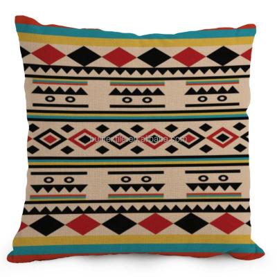 China Eco-friendly Decorative 45x45cm African Pillows Bohemian Style Stripe Printed Cojines Throw Cushion Cover Nordic Print for sale