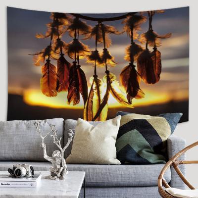 China Plain Buti Religious Grateful Dead Ganesha Egyptian Dream Catcher Dragon Wall Tapestry for sale