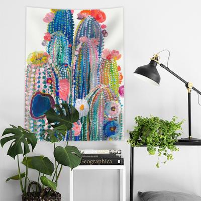 China Wholesale Bohemian Tapestry Digitally Printed Buti Plain Home Decor Mandala Cactus Tapestry Print Hangings for sale